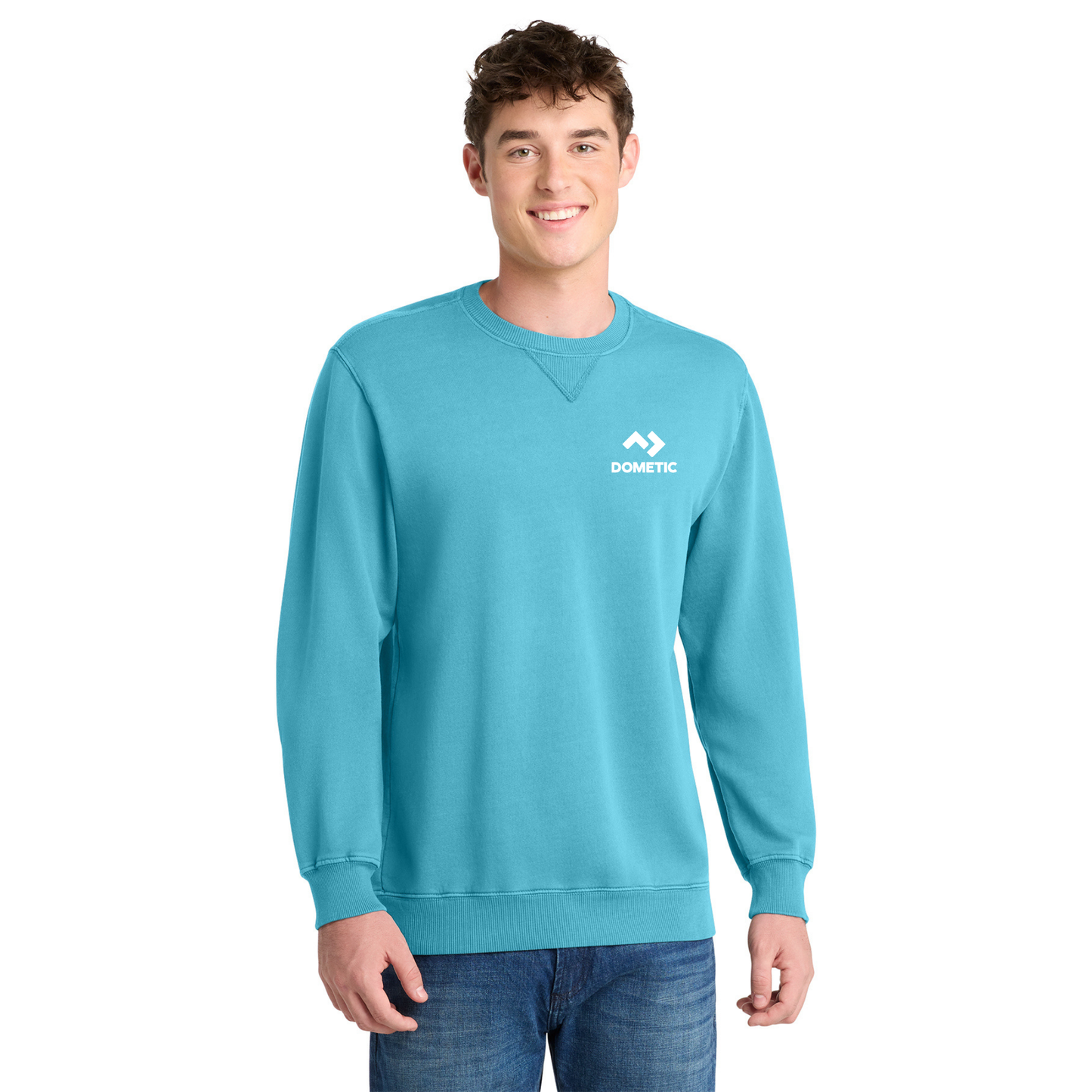 Port & Co™ Beach Wash® Garment-Dyed Crewneck Sweatshirt - PC098