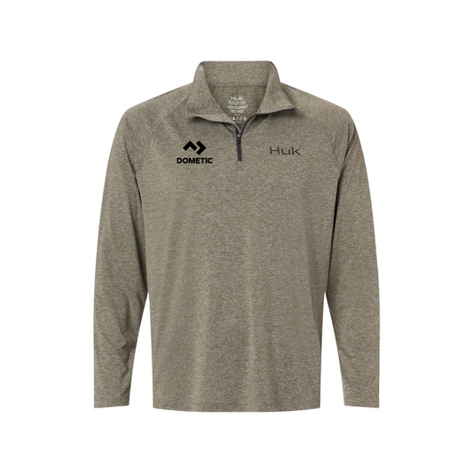 HUK Men's Airweight Heather Quarter-Zip Pullover - H1200715